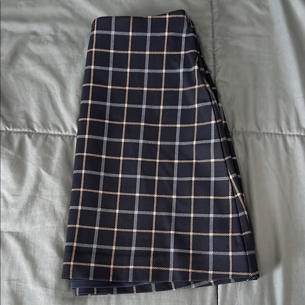 Express Mini Skirt Blue Plaid Size XXS
